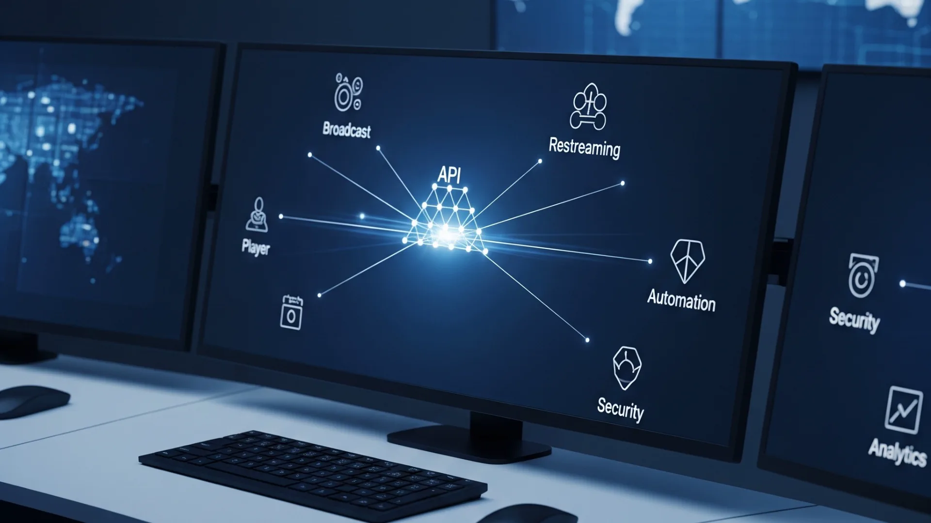 Fähigkeiten für den Betrieb professioneller Video-Plattformen.